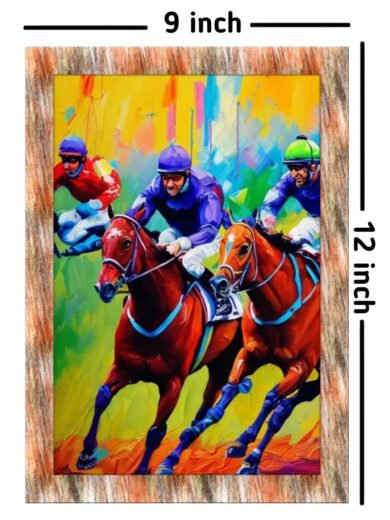 horse-racing-wall-painting